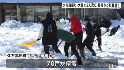 大雪でテントが… 久万高原町で雪の対応続く 愛媛 | TBS NEWS DIG