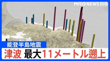 独自】能登半島地震の津波 輪島市で最大「11.3メートル」遡上 新潟
