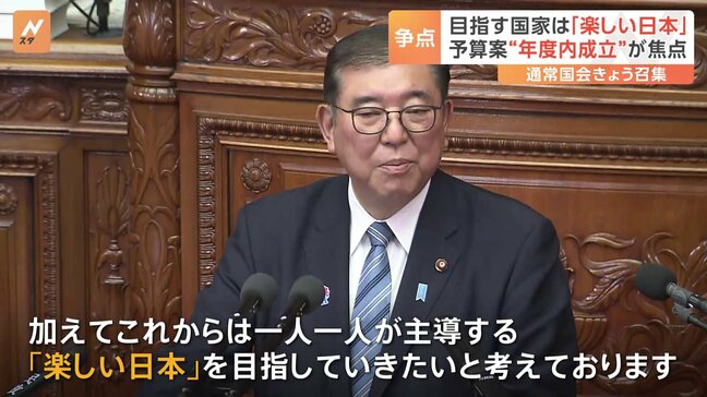 「一人一人が主導する『楽しい日本』を目指していきたい」石破総理が施政方針演説 “熟議の国会”を呼びかける|TBS NEWS DIG