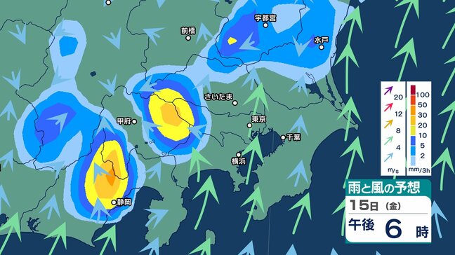【お盆休み後半・雨雲情報】15日（金）～週末に関東・甲信・東海で「やや強い雨」の可能性　太平洋高気圧も日本の南へ…　気温上昇で「熱中症」など健康管理にも注意を【最新の雨と風シミュレーション・気象庁情報】|TBS NEWS DIG