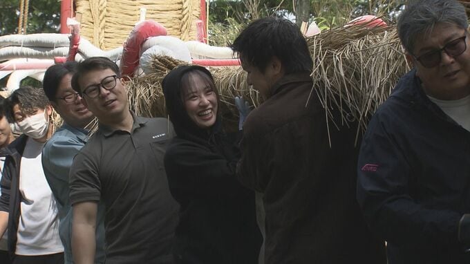 「感謝伝えるパフォーマンスを」東北絆まつりに向け“大わらじ”降ろし　5月に盛岡市で開催　福島|TBS NEWS DIG