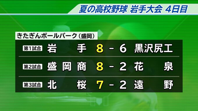 夏の高校野球岩手大会４日目|TBS NEWS DIG