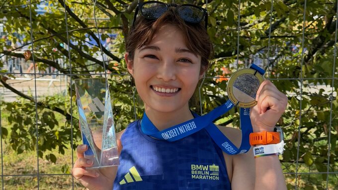 【井上咲楽】ベルリンマラソンで自己ベストを6分も更新「自分の精神力の成長も感じられた！悔いなし」|TBS NEWS DIG