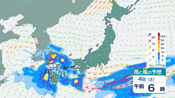 【天気予報】4日(土)は西日本で大雨警戒　週明けは全国的に雨模様|TBS NEWS DIG