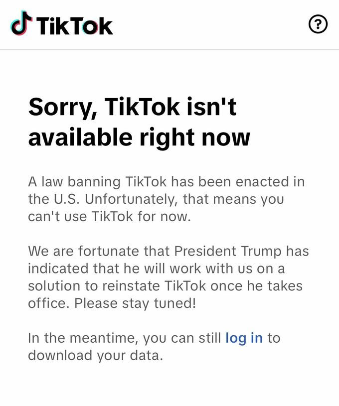 トランプ氏、TikTok禁止法の施行延期へ－20日に大統領令と表明