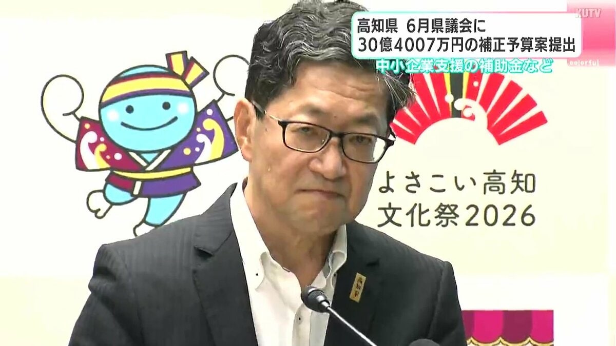新県民体育館の整備・中小企業支援の補助金など　６月高知県議会に３０億４００７万円の補正予算案提出