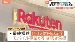 楽天グループ1～9月期最終損益1512億円赤字　モバイル事業などが重石　この期としては8年連続赤字　ネット通販は好調| TBS CROSS DIG with Bloomberg