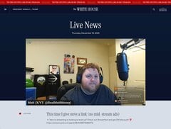 ホワイトハウス、公式サイトに外部ライブ配信動画流れる－原因調査中| TBS CROSS DIG with Bloomberg
