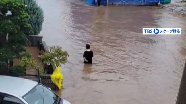 【台風情報】「どんどん浮かんでいく」街が川のように…ノロノロ“迷走”台風10号　関東などでも「遠隔豪雨」浸水や冠水被害相次ぐ|TBS NEWS DIG