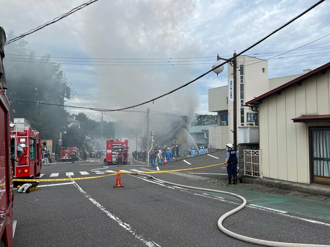 須賀川市で建物火災　40代男性と連絡取れず　約3時間後に鎮圧状態　福島　|　福島のニュース│TUF