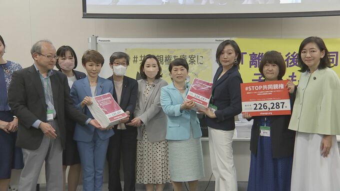 共同親権への反対署名22万に　DV被害者ら民法改正案の廃案訴える|TBS NEWS DIG