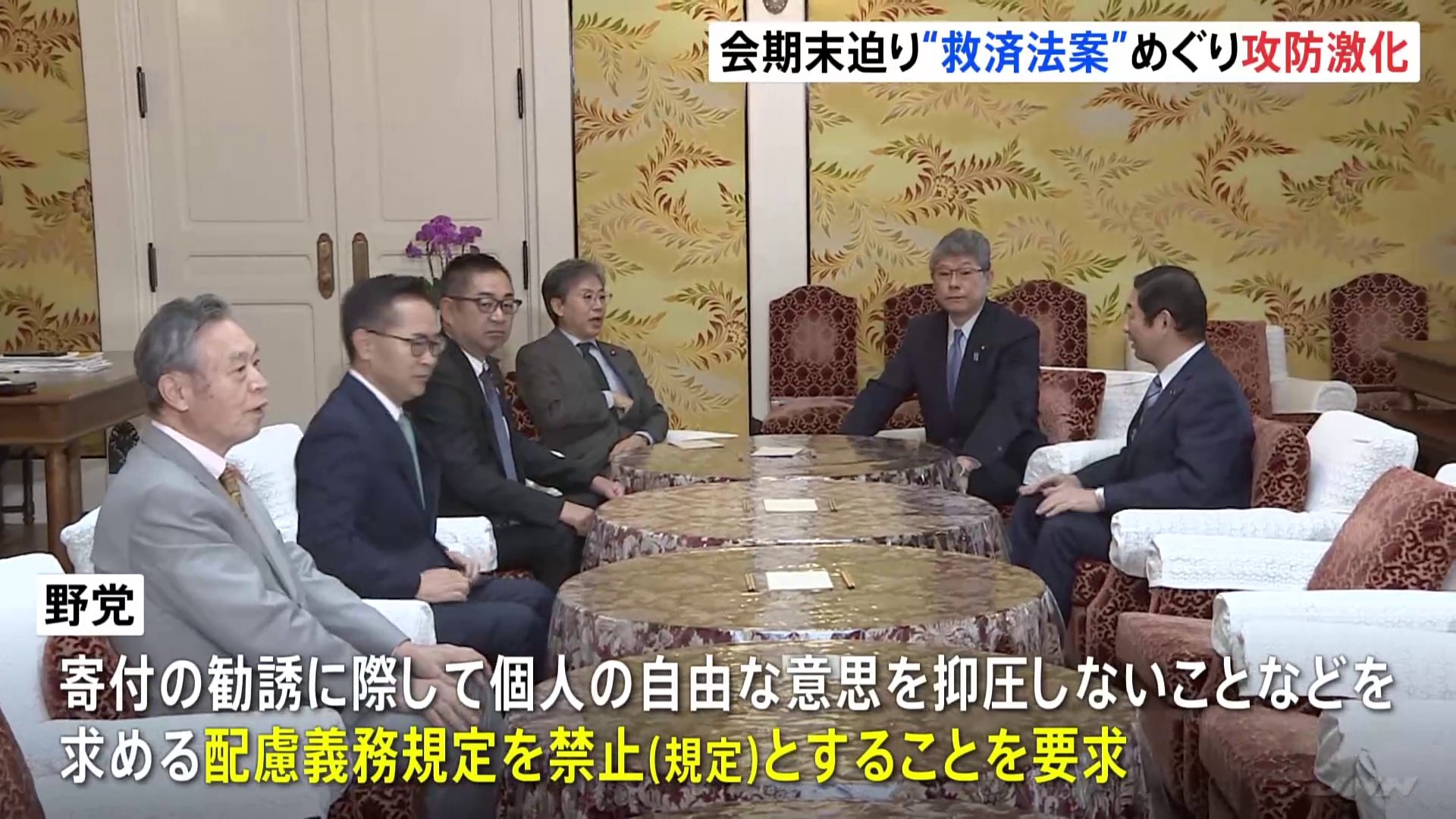 被害者救済新法案 6日に審議入り 「配慮規定」に隔たり | TBS NEWS DIG