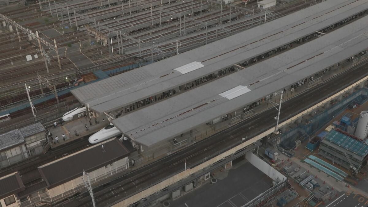 【速報】東海道新幹線 全線で運転見合わせ 運転再開には時間を要する見込み 浜松駅で線路内に人が立ち入り