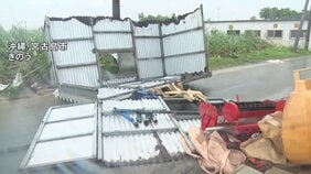 台風9号で長時間暴風に…沖縄県内各地で被害が相次ぐ 先島諸島を中心に一時最大2万7000戸あまりが停電 空の便は11日だけで300便あまりが欠航|TBS NEWS DIG