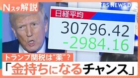 「かつてないほど金持ちになる時だ!」トランプ関税で“一攫千金”のチャンス到来?トランプ関税で世界同時株安の連鎖も…強気なワケは【Nスタ解説】|TBS NEWS DIG