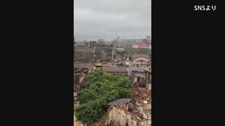 中国・福建省で浸水した住宅に取り残される住人も　“復活台風”の影響で豪雨| TBS CROSS DIG with Bloomberg