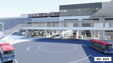 JR新潟駅の新バスターミナル 3月31日ついに開業！新潟駅南北地域の活性