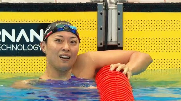 35歳・鈴木聡美、100m平泳ぎで2大会連続の銀メダル「狙ってたのは金だったので」50m銀に続き今大会2個目、通算11個目メダル【アジア大会】|TBS NEWS DIG