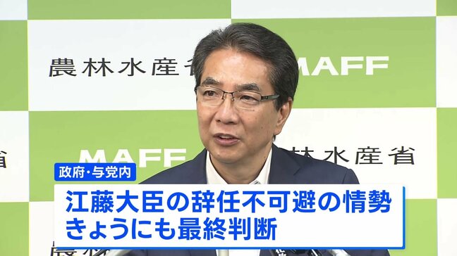 「コメ買ったことはない」発言の江藤農水大臣　政府・与党内で辞任不可避の情勢|TBS NEWS DIG