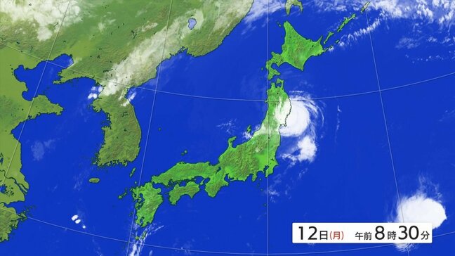 【台風情報】【速報】台風5号が岩手・大船渡市付近に上陸　東北地方太平洋側への上陸は3例目　|TBS NEWS DIG