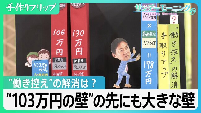 “103万円の壁”引き上げで…手取りアップと“働き控え”解消は？　大幅な税収減、立ちはだかる“別の壁”【サンデーモーニング】|TBS NEWS DIG