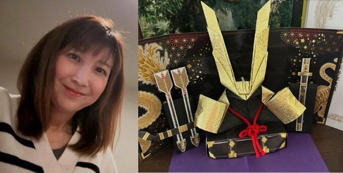 【 根本美緒 】こどもの日「今年の飾りはこの息子の折り紙兜」「すくすく大きくなっておくれっ！」|TBS NEWS DIG