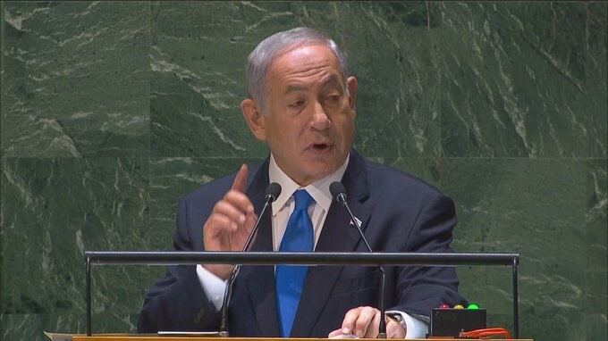 イスラエル首相が国連で演説「サウジとの和平 躍進の入り口」