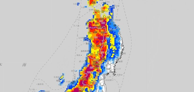 【大雪情報】東北地方　日本海側を中心に降雪が続き積雪がさらに増えるおそれ　【雪と雨のシミュレーション】　|　富山のニュース｜天気・防災｜チューリップテレビ