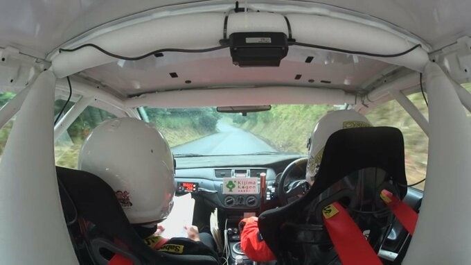 山間部の林道で白熱のレース　九州ラリー選手権第６戦　|　大分のニュース｜OBS NEWS｜大分放送