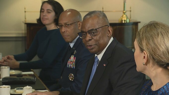 米オースティン国防長官　国防総省での勤務を再開