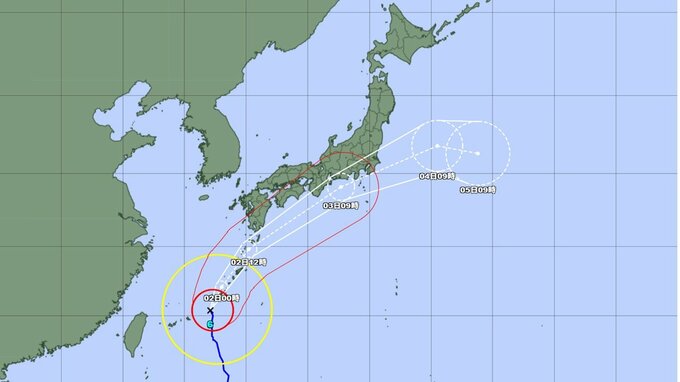 【台風情報】台風6号(チャンミー)は沖縄へ直撃　暴風域を伴い北上中　今後は右カーブし東日本にも影響か...九州、四国、近畿、関東などに影響の可能性　このあとの勢力と進路を詳しく　全国の天気を画像で　気象庁　|　山形のニュース│TUYテレビユー山形