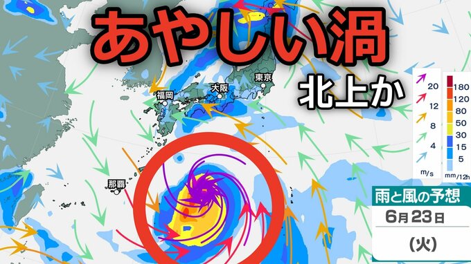 【あやしい渦】日本のはるか南東の海上に「低気圧」が…北上か？23日（火）までの雨風シミュレーションで確認「新たな台風情報・大雨情報に注意【気象庁 天気図13日】|TBS NEWS DIG