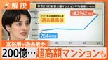 どのくらい上がってる? 高騰続く新築マンション、23区で平均約1.3億円【Nスタ解説】|TBS NEWS DIG