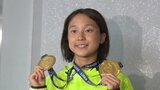 競泳世界ジュニア3冠 成田実生 初海外に「ドレッシング持っていけばよかった」|TBS NEWS DIG