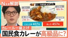 国民食カレーが高級品に？ カレールー値上げ 家庭で1食400円超え、カレーにも“1000円の壁”？ 街で調査【Nスタ解説】| TBS CROSS DIG with Bloomberg