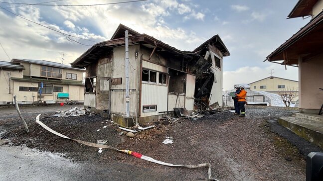 【現場画像】村山市では1人の遺体発見...未明・早朝に県内で火災相次ぐ　山形市と村山市で住宅全焼　|TBS NEWS DIG