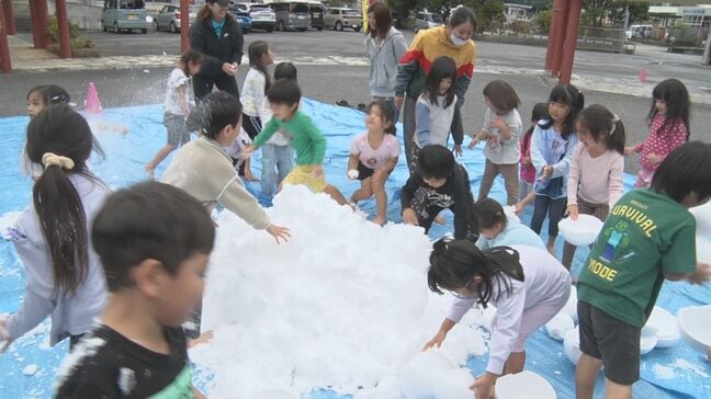 雪が降らない沖縄の保育園に雪のプレゼント 北海道千歳市で会社を経営する県出身者|TBS NEWS DIG