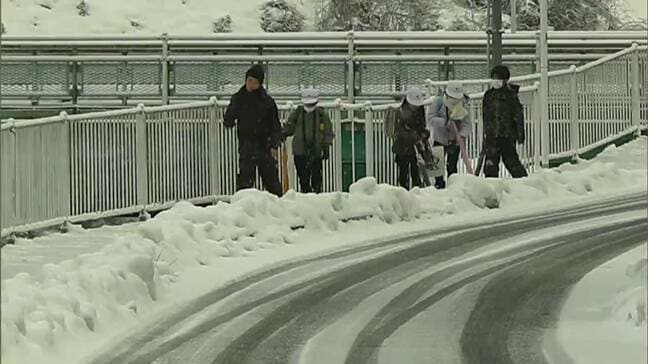 【強い寒波】「4枚ぐらい重ね着しました」　岡山県北の山間部では断続的に降雪続く　真庭市の上長田で83cmなど【岡山】|TBS NEWS DIG