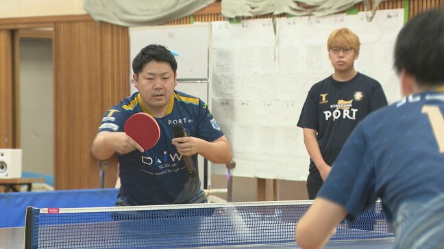 卓球で被災地を笑顔に　輪島で金沢ポート卓球教室|TBS NEWS DIG