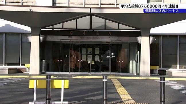 県職員に冬のボーナス支給 平均支給額は約87万6000円 2024年冬を上回る 岩手|TBS NEWS DIG