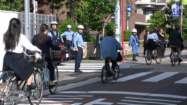 「車と同様にルール守って」5月の「自転車月間」に合わせ取り締まりとルールやマナーの啓発=静岡県警|TBS NEWS DIG