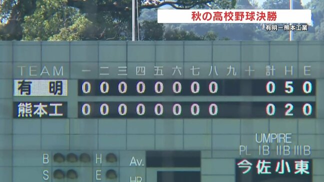 秋の高校野球 熊本51チームの頂点は？　有明と熊本工業 その決着は最終盤に　|TBS NEWS DIG