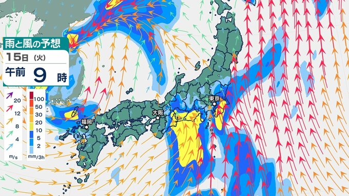 台風5号発生　きょう関東接近　通過後も大雨おそれ【雨・風シミュレーション14日（月）～16日（水）】台風情報2025|TBS NEWS DIG