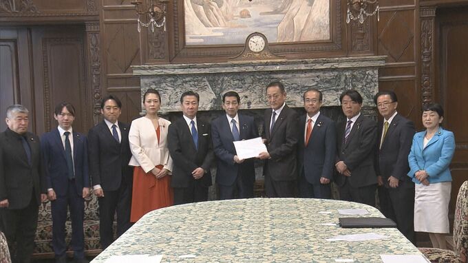 参院・野党の国対委員長らが議長に予算案の充実審議申し入れ