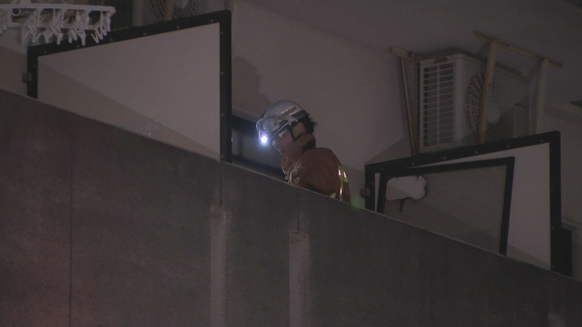 7階建てマンション3階の一室焼ける 住人とみられる40代くらいの男性 意識不明の状態で病院に運ばれる 名古屋・名東区