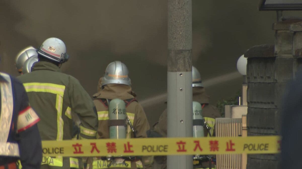 名古屋･北区の黒川駅周辺の“空き家”で火事 周辺に黒煙が立ち上る 真っ赤な炎も…｢火が見える｣と近隣住民から通報