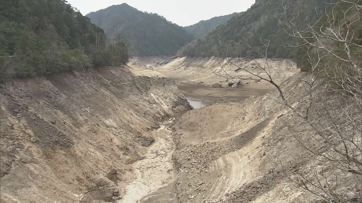 平年50%超の貯水率が5.3%に… 愛知･新城市の宇連ダム さらなる節水対策強化の可能性も 豊川用水 “深刻な水不足” 