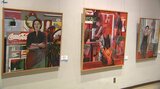 絵画、立体造形など32人が手がけた69点の作品が並ぶ 岩手県岩手町発祥の美術団体「エコール・ド・エヌ」展覧会|TBS NEWS DIG