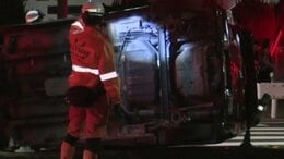 １台は横転 乗用車など２台絡む事故 愛媛・新居浜市内の県道 「春の全国交通安全運動」はきょうから　|　愛媛のニュース - Nスタえひめ｜あいテレビは6チャンネル