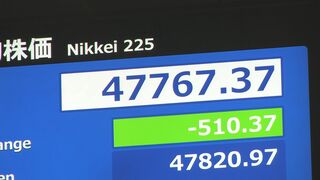 【速報】日経平均 一時500円以上値下がり 前日までの急速な値上がりの反動受け| TBS CROSS DIG with Bloomberg